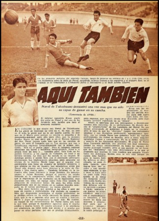 Naval derrotó a Colo Colo 4-2; en Santiago. Revista Estadio N°645; 24-09-1955 (Hoja 1 de 2)